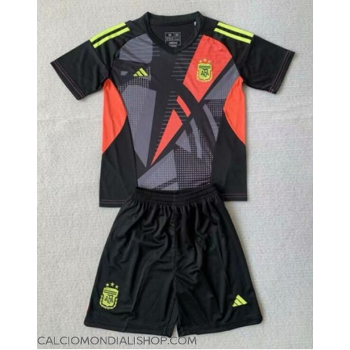 Maglie da calcio Argentina Portiere Prima Maglia Bambino Copa America 2024 Manica Corta (+ Pantaloni corti)